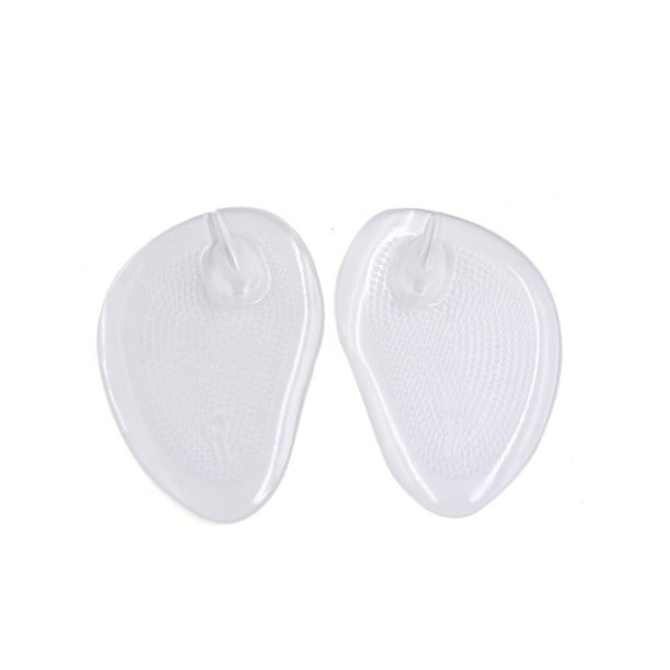 New 1Pair No-Slip Silicone Pads High Heel Shoes White Skin Color Soft Comfort 